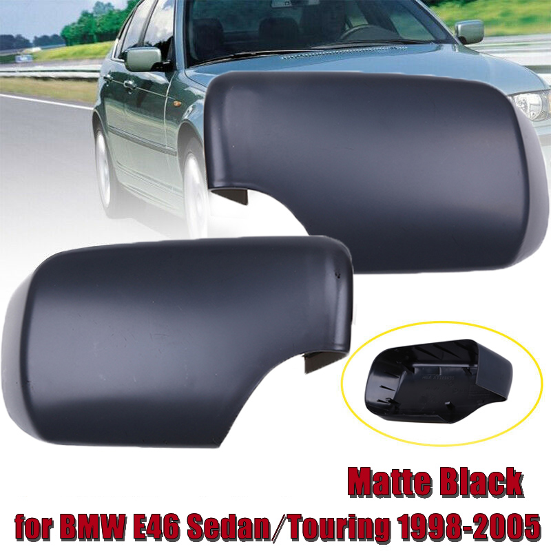 Left Side Wing Mirror Cover Cap Black Casing Compatible With 3 Series E46 1998-2005 OEM 51168238375