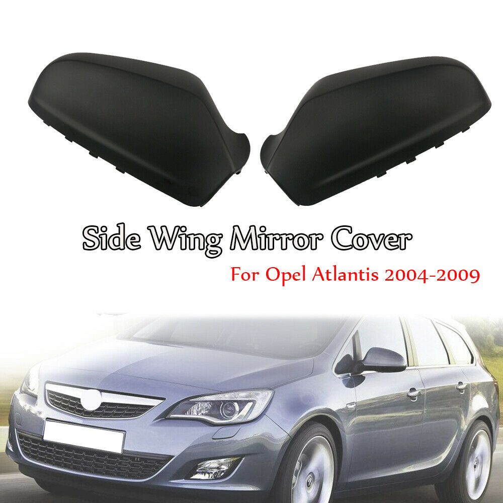 For Vauxhall Astra H 2004-2009 Wing Mirror Cover Black Passengers Drivers Side